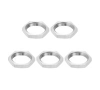 PATIKIL M18x1x4mm Hex Nuts, 5Pcs 304 Stainless Steel Metric Fine Thread Hexagon Thin Lock Nuts Fasteners for Machinery Manufacturing, Industrial Use, 22mm Width