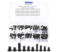 PATIKIL M2 M2.5 M3 Laptop Computer Screw Kit, 250Pcs Carbon Steel Phillips Flat Countersunk Head Screw Assortments for Universal Laptops PC Case DIY Repair, Black