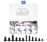 PATIKIL M2 M2.5 M3 Laptop Computer Screw Kit, 361Pcs Carbon Steel Phillips Flat Countersunk Head Screw Assortments for Universal Laptops PC Case DIY Repair, Black