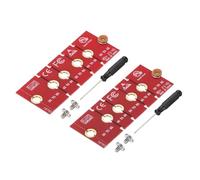 PATIKIL M2 NVME SSD Extended Adapter Card Transfer 2230 2242 2260 2280, 2Pcs M.2 Extension Adapter Change to Long Size with Screwdrivers for Home Office Internet Cafes, Red