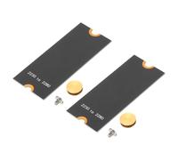 PATIKIL M2 NVME SSD Extended Adapter Card Transfer 2230-2280, 2Pcs M.2 Extension Adapter Change to Long Size with Screwdrivers for Home Office Internet Cafes, Black