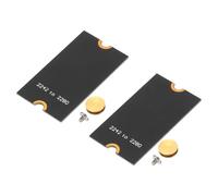 PATIKIL M2 NVME SSD Extended Adapter Card Transfer 2242-2280, 2Pcs M.2 Extension Adapter Change to Long Size with Screwdrivers for Home Office Internet Cafes, Black