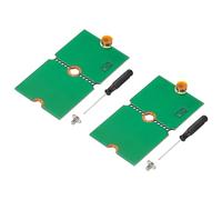 PATIKIL M2 NVME SSD Extended Adapter Card Transfer 2242, 2Pcs M.2 Extension Adapter Change to Long Size with Screwdrivers for Home Office Internet Cafes, Green