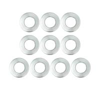 PATIKIL M20x40x2.5mm Flat Washers 10Pcs 65Mn Steel Belleville Spring Disc Washer Conical Knurled Metric Gasket for Automotive Industrial Construction (White Zinc Plating)