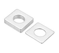 PATIKIL M20x40x3mm Square Washers, 4pcs Square Plate Washers Square Strut Washer Bearing Plate 304 Stainless Steel Flat Pad Spacer Hardware Fastener Nut Bolt Gasket