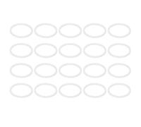 PATIKIL M22 PTFE Flat Washer, 60 Pcs 22mm ID 26mm OD 1.25mm Thick O-Ring Sealing Gasket Spacer for Fasten Screws Flanges Faucet Pipe Valves, White