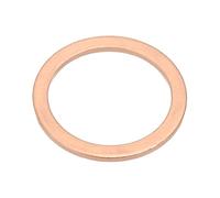 PATIKIL M22x28x1.5mm Flat Copper Washers, 12 PCS Copper Automotive Drain Plug Gaskets Flat Ring Oil Crush Washer Spacers for Faucets Garden Bolts Screws Hose, Purple