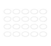 PATIKIL M25 PTFE Flat Washer, 30 Pcs 25mm ID 30mm OD 1.5mm Thick O-Ring Sealing Gasket Spacer for Fasten Screws Flanges Faucet Pipe Valves, White