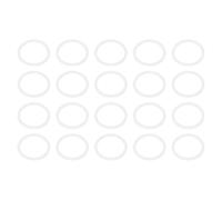 PATIKIL M25 PTFE Flat Washer, 50 Pcs 25mm ID 28mm OD 1.25mm Thick O-Ring Sealing Gasket Spacer for Fasten Screws Flanges Faucet Pipe Valves, White