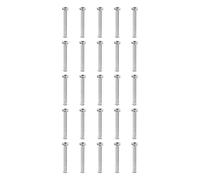 PATIKIL M2x3mm Hex Chicago Screws 3x30mm, 20Pcs Stainless Steel Metric Hex Drive Socket Cap Binding Post Screw Posts for Scrapbook Leather Belt Album Furniture Repair, Silver