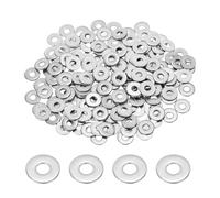 PATIKIL M3 304 Stainless Steel Flat Washer, 200 Pcs 3mm ID 9mm OD 1mm Thick Metric Washers Metal Sealing Gasket Ring for Screws Bolts Factories Home Outdoor Projects