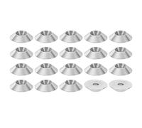 PATIKIL M3 Finish Countersunk Washer, 20pcs 13mm Dia. 3mm Tall Solid 304 Stainless Steel CNC Finish Cup Washer Screw Head Gasket for Industrial Construction