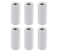 PATIKIL M3 Hex Nuts, 6pcs M3 Threaded Spacers Aluminum 15mm L Female Metal Spacer Screw Standoff for M3 Screw Bolts RC Car Drones Stacks Motherboard, Silvery
