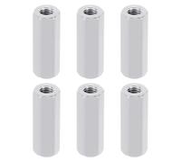 PATIKIL M3 Hex Nuts, 6pcs M3 Threaded Spacers Aluminum 20mm L Female Metal Spacer Screw Standoff for M3 Screw Bolts RC Car Drones Stacks Motherboard, Silvery