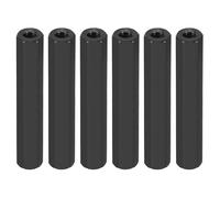 PATIKIL M3 Hex Nuts, 6pcs M3 Threaded Spacers Aluminum 35mm L Female Metal Spacer Screw Standoff for M3 Screw Bolts RC Car Drones Stacks Motherboard, Black