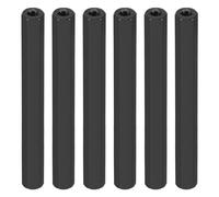 PATIKIL M3 Hex Nuts, 6pcs M3 Threaded Spacers Aluminum 55mm L Female Metal Spacer Screw Standoff for M3 Screw Bolts RC Car Drones Stacks Motherboard, Black