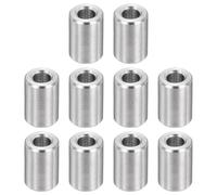 PATIKIL M3 Stainless Steel Spacers, 12Pcs Metal Spacer 3mm ID x 6mm OD x 10mm L Screw Standoff for 1/8" or M3 Screw