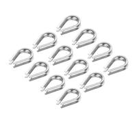 PATIKIL M3 Stainless Steel Thimble, 20 Pack Wire Rope Thimbles for 1/8" Diameter Wire Rope Cable Rigging