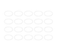 PATIKIL M30 PTFE Flat Washer, 20 Pcs 30mm ID 35mm OD 1.5mm Thick O-Ring Sealing Gasket Spacer for Fasten Screws Flanges Faucet Pipe Valves, White