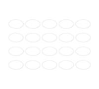 PATIKIL M37 PTFE Flat Washer, 20 Pcs 37mm ID 42mm OD 1.5mm Thick O-Ring Sealing Gasket Spacer for Fasten Screws Flanges Faucet Pipe Valves, White