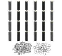 PATIKIL M3x25mm PCB Support Spacer, 24 Set 25mm/0.98" Supporting Height PCB Standoff Isolation Board Stand Column Flat Head Plastic Copper Support for PCB PC Board, Style 1