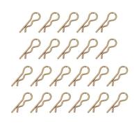PATIKIL M3x45mm Cotter Pins, 22 Pcs Heavy Duty R Clips Hardware Pin Steel Spring Fasteners Hitch Pin Clip for Trailer Locking Lawn Mowers Tractor Carts Truck
