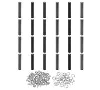 PATIKIL M3x45mm PCB Support Spacer, 24 Set 45mm/1.77" Supporting Height PCB Standoff Isolation Board Stand Column Flat Head Plastic Copper Support for PCB PC Board, Style 1