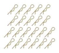 PATIKIL M3x70mm Cotter Pins, 22 Pcs Heavy Duty R Clips Hardware Pin Steel Spring Fasteners Hitch Pin Clip for Trailer Locking Lawn Mowers Tractor Carts Truck