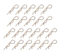 PATIKIL M3x80mm Cotter Pins, 22 Pcs Heavy Duty R Clips Hardware Pin Steel Spring Fasteners Hitch Pin Clip for Trailer Locking Lawn Mowers Tractor Carts Truck