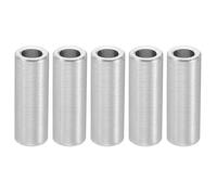 PATIKIL M4 Aluminum Spacers, 5 Pcs Metal Spacer Aluminum 4.1mm ID x 7mm OD x 20mm L Aluminum Spacer Screw Standoff Round for 5/32inch or M4 Screw Bolts