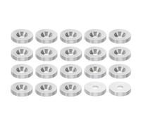 PATIKIL M4 Finish Countersunk Washer, 20pcs 16mm Dia. 3mm Tall Solid 304 Stainless Steel CNC Finish Cup Washer Flat Screw Head Gasket for Construction
