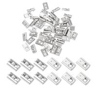 PATIKIL M4 Half Round Roll in Spring t Nuts, 50 Pcs 2020 Series Carbon Steel t Slot Spring Nuts for 6mm Aluminum Extrusion Profile 3D Printer DIY Tools Furniture Assembly, Silver