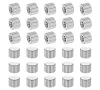 PATIKIL M4 Knurled Thumb Nuts, 30pcs 304 Stainless Steel Female Thread Type Flat Head Blind Hole Round Hand Tighten Knob Fasteners Screw Cap Adjust Lock Position, D8mm x H6mm