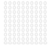 PATIKIL M4 Nylon Flat Washers, 120 Pcs 4mm ID 10mm OD 1mm Thick Plastic Sealing Flat Round Washer Spacer Gaskets Replacement for Plumbing Faucet Hose Fastener Bolt, White