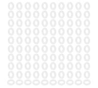 PATIKIL M4 Nylon Flat Washers, 120 Pcs 4mm ID 8mm OD 1mm Thick Plastic Sealing Flat Round Washer Spacer Gaskets Replacement for Plumbing Faucet Hose Fastener Bolt, White