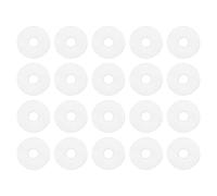 PATIKIL M4 Silicone Flat Washer, 20 Pcs 4mm ID 15mm OD 1.5mm Thick Plain Washer Grommets O-Ring Sealing Gasket Spacer for Faucet Pipe Water Hose Shower Door Handles, White