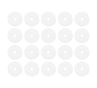 PATIKIL M4 Silicone Flat Washer, 20 Pcs 4mm ID 20mm OD 2mm Thick Plain Washer Grommets O-Ring Sealing Gasket Spacer for Faucet Pipe Water Hose Shower Door Handles, White