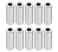 PATIKIL M4 Stainless Steel Spacers, 10 Pcs Metal Spacer Stainless Steel 4.2mm ID x 8mm OD x 20mm L Stainless Steel Spacers Screw Standoff Round for 5/32inch or M4 Screw Bolts