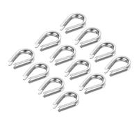 PATIKIL M4 Stainless Steel Thimble, 30 Pack Wire Rope Thimbles for 5/32" Diameter Wire Rope Cable Rigging