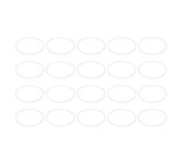 PATIKIL M45 PTFE Flat Washer, 20 Pcs 45mm ID 50mm OD 1.5mm Thick O-Ring Sealing Gasket Spacer for Fasten Screws Flanges Faucet Pipe Valves, White