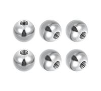 PATIKIL M4x10mm Ball Nuts Knob, 6pcs 304 Stainless Steel Round Solid Blind Hole Decorative Screw Cap Cover Machinery Handle Hardware