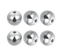 PATIKIL M4x16mm Ball Nuts Knob, 6pcs 304 Stainless Steel Round Solid Blind Hole Decorative Screw Cap Cover Machinery Handle Hardware