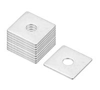 PATIKIL M4x16x1mm Square Washers, 36pcs Square Plate Washers Square Strut Washer Bearing Plate 304 Stainless Steel Flat Pad Spacer Hardware Fastener Nut Bolt Gasket