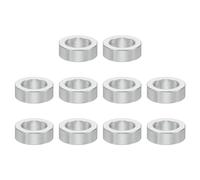 PATIKIL M5 Aluminum Spacers, 10 Pcs Metal Spacer Aluminum 5.2mm ID x 8mm OD x 3mm L Aluminum Spacer Screw Standoff Round for 1/5inch or M5 Screw Bolts