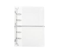 PATIKIL M5 Binder Cover, 5 Ring PP Stripe Budget Binder Loose Leaf Notebook Protector Refillable Sheet DIY with Bandage Closure for Planner Journal Envelopes Crafts Stamp Collection