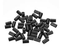 PATIKIL M5 Black ABS ID 5.2mm,OD 11mm,Length 15mm, Nylon Round Spacer Washers, 120Pcs Plastic Standoff Rubber Nut Unthreaded for M5 Screws Electrical Outlet Switch Receptacle