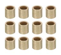 PATIKIL M5 Brass Spacers, 12 Pcs Metal Spacer Brass 5mm ID x 7mm OD x 8mm L Brass Spacers Screw Standoff for 1/5 Inch or M5 Screw