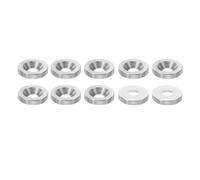 PATIKIL M5 Finish Countersunk Washer, 10pcs 16mm Dia. 3mm Tall Solid 304 Stainless Steel CNC Finish Cup Washer Flat Screw Head Gasket for Construction