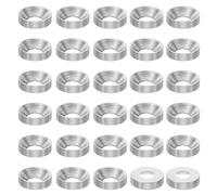 PATIKIL M5 Finish Countersunk Washer, 30pcs 12mm Dia. 3mm Tall Solid 304 Stainless Steel CNC Cup Washer Flat Screw Head Gasket for Constructions