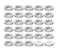 PATIKIL M5 Finish Countersunk Washer, 30pcs 16mm Dia. 3.5mm Tall Solid 304 Stainless Steel CNC Cup Washer Flat Screw Head Gasket for Constructions